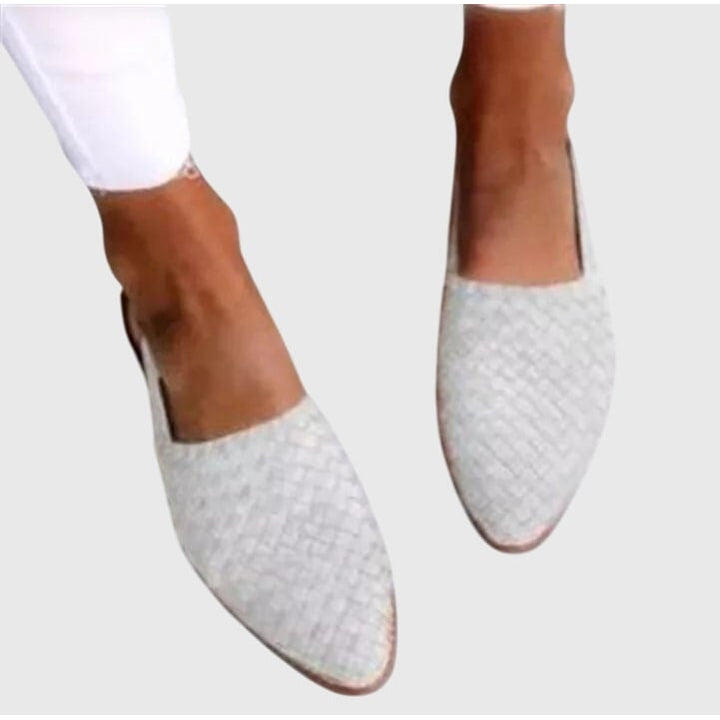 Eleganti mules piatte da donna, punta affusolata, perfette per l'ufficio, tempo libero o eventi casual.