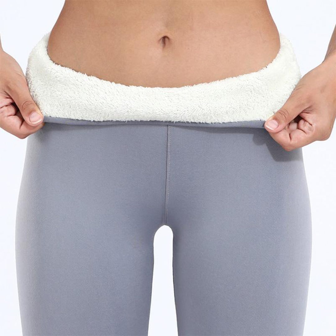 Leggings donna a vita alta con vestibilità aderente, perfetti per look casual e caldi in inverno.