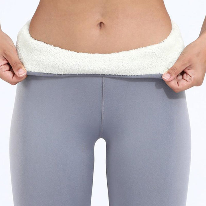 Leggings donna a vita alta con vestibilità aderente, perfetti per look casual e caldi in inverno.