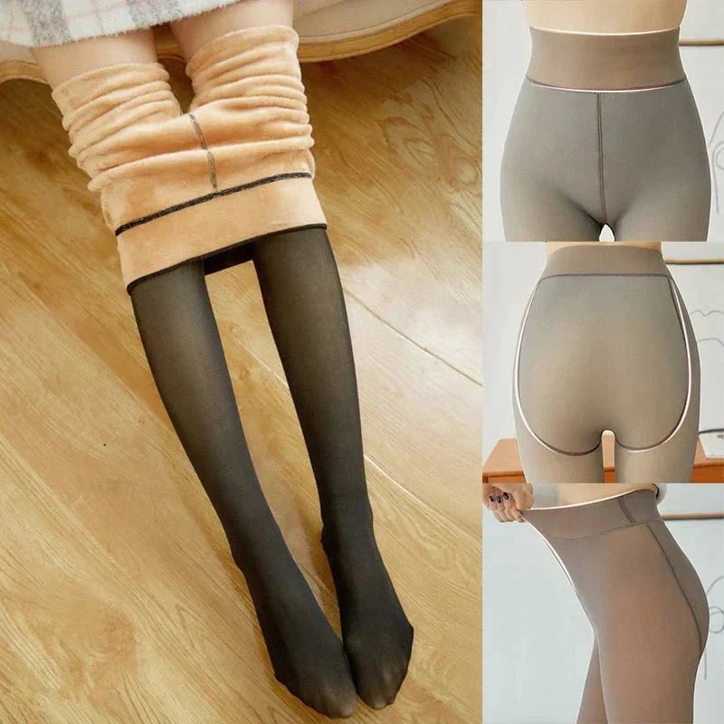 Leggings donna termici eleganti per inverno. Ideali come calze termiche a vita alta per moda donna e comfort.