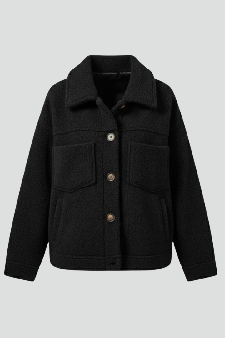 Giacca-camicia donna versatile, perfetta per uno stile casual o elegante.