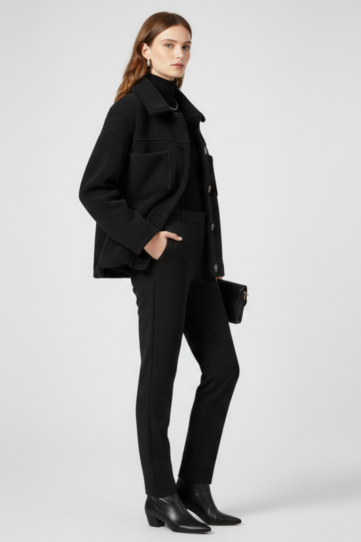 Giacca donna confortevole, capo perfetto per outfit quotidiani e strati.