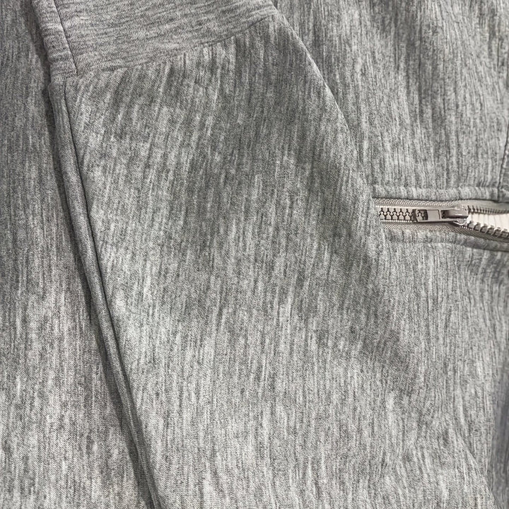 Felpa donna elegante casual, mezzo zip, collo alto. Lavorazione testurizzata, per primavera.