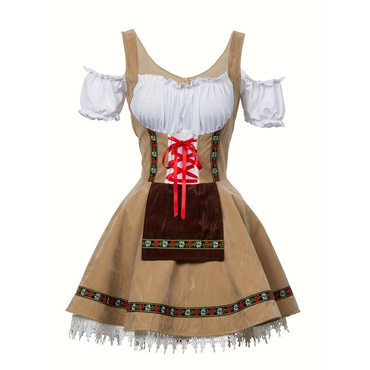 Vestito Dirndl donna, perfetto per Oktoberfest, Halloween e feste a tema. Un abito bavarese autentico.