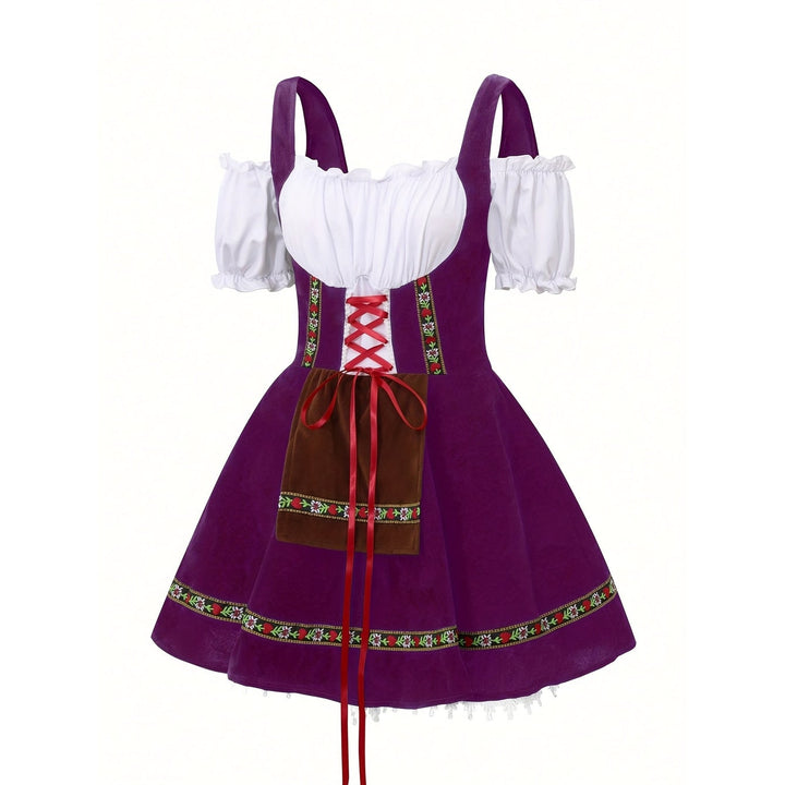 Travestimento Dirndl donna per Halloween o Oktoberfest, stile autentico tedesco, per feste allegre.