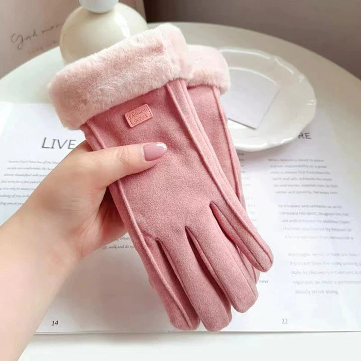 Guanti termici riscaldati da donna per l'inverno. Perfetti per proteggersi dal freddo durante passeggiate e attività.