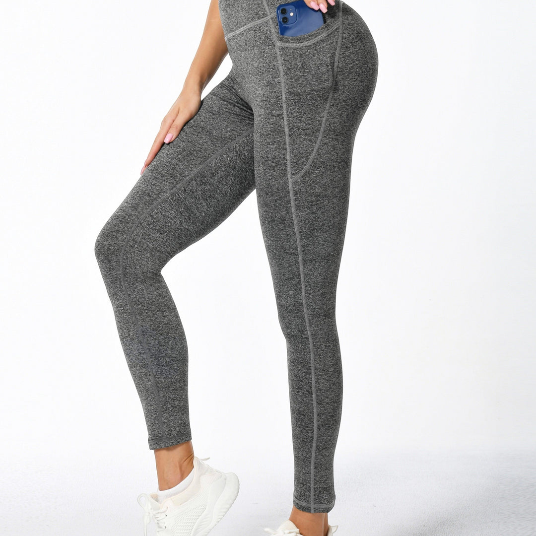 Leggings da donna versatili con tasche, vita alta, perfetti per allenamento, corsa, yoga e tempo libero.