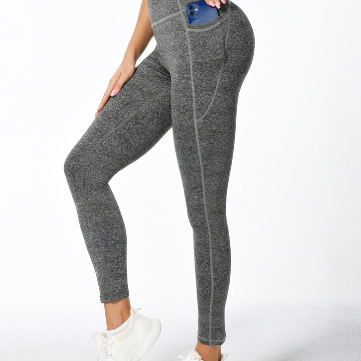 Leggings da donna versatili con tasche, vita alta, perfetti per allenamento, corsa, yoga e tempo libero.