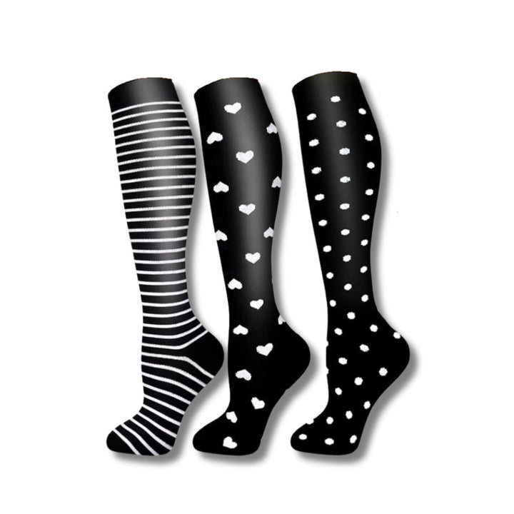 Multipack calze a compressione al ginocchio da donna per comfort e supporto quotidiano. Migliora la circolazione.