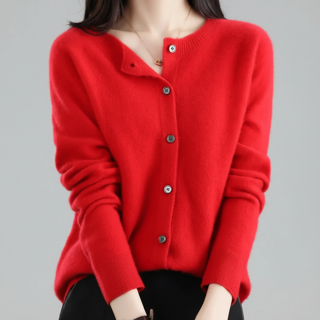 Cardigan donna raffinato con bottoni, perfetto per un tocco elegante al tuo outfit.