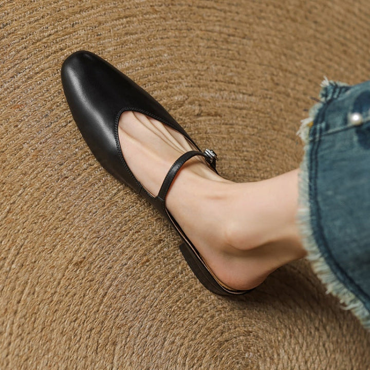Mules donna eleganti, Mary Jane in raso blu con cinturino e punta a mandorla. Per occasioni speciali.