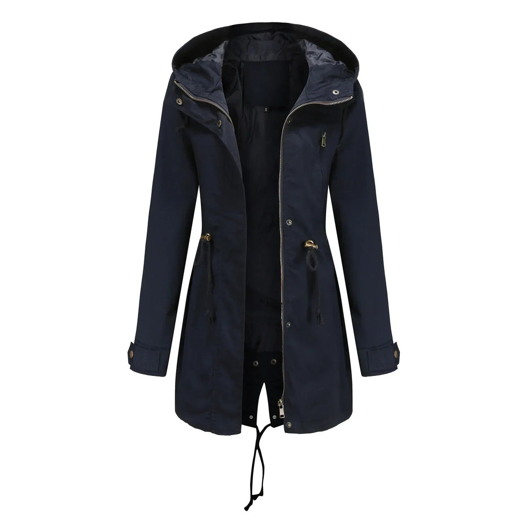 Stile casual chic: giacca donna leggera, utilitaria, con cappuccio e coulisse, un must-have per la primavera.