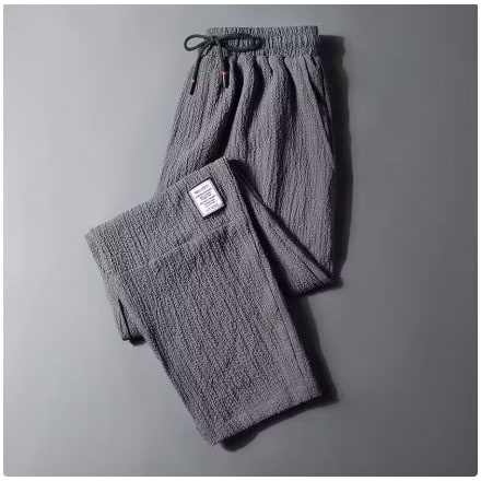 Pantaloni casual donna con vita elastica e coulisse, verde militare, versatili per outfit da tempo libero e casa.