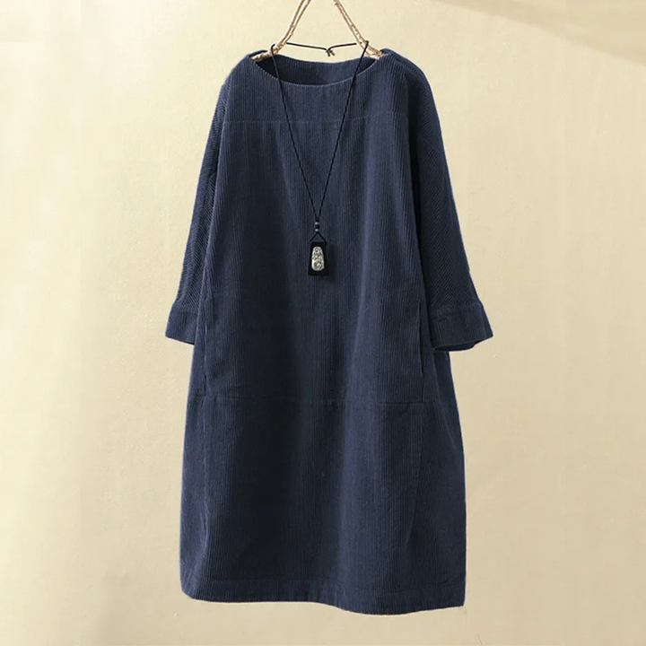 Abito oversize donna con maniche lunghe, stile casual e confortevole, perfetto per la moda quotidiana.