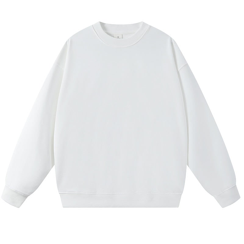 Felpa casual chic da donna, oversize con girocollo e maniche lunghe per un look contemporaneo.