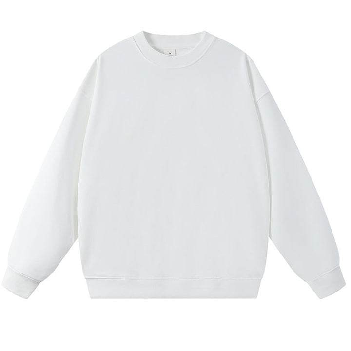 Felpa casual chic da donna, oversize con girocollo e maniche lunghe per un look contemporaneo.