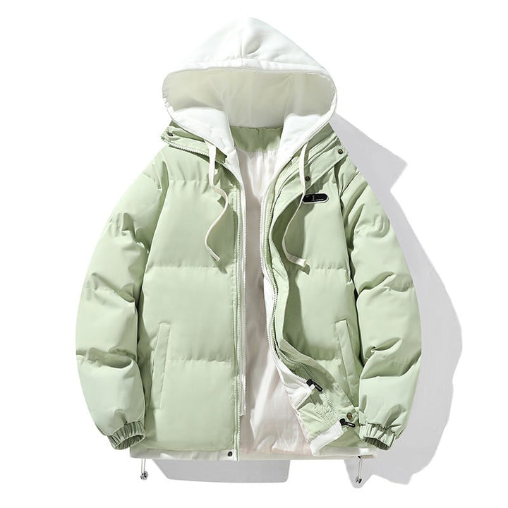 Giacca outdoor donna, piumino sportivo con cappuccio, pieghevole, per attività e abbigliamento esterno.