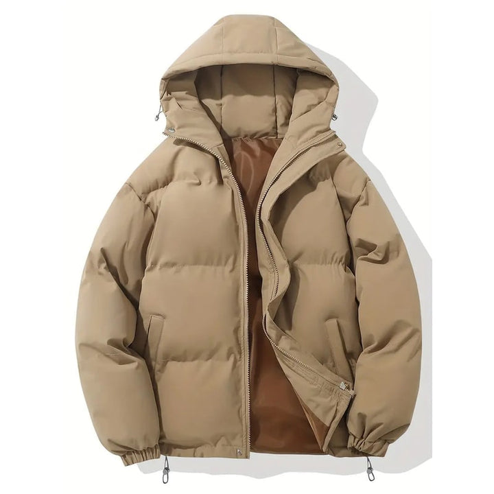 Giacca piumino donna trapuntata con cappuccio, calda e stilosa per l'inverno.