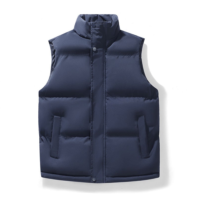 Gilet piumino donna versatile per autunno inverno, modello trapuntato senza maniche, collo alto.