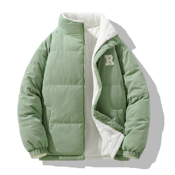 Piumino donna versatile con collo alto, giacca trapuntata e reversibile per uno stile casual invernale.
