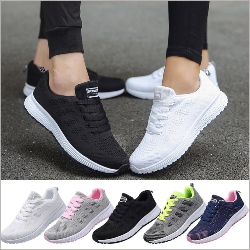 Tessuto traspirante e leggero delle scarpe da corsa donna, garantisce ventilazione e comfort durante l'uso.