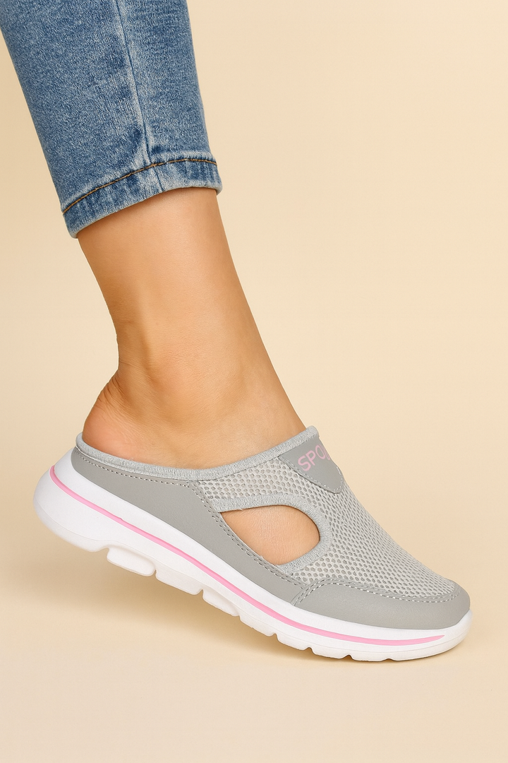 Calzature donna comode: zoccoli slip-on traspiranti e ammortizzati per passeggio e casual estivo.
