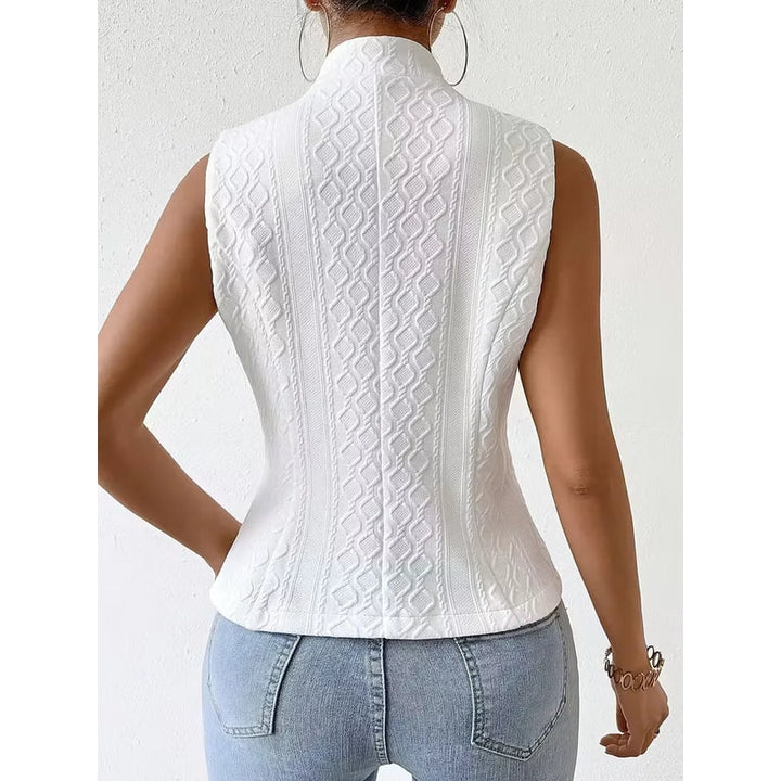 Panciotto donna elegante e sofisticato, senza maniche, perfetto per moda primavera-autunno e cerimonie.