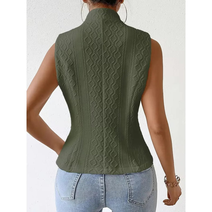 Gilet donna moda, senza maniche, stile sofisticato per look business casual, ufficio o eventi eleganti.