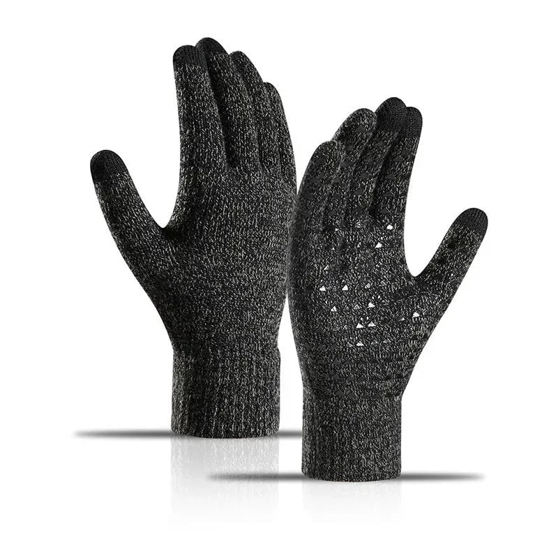 Guanti donna touchscreen, invernali, termici, con palmo in silicone antiscivolo per corsa, ciclismo e sport.