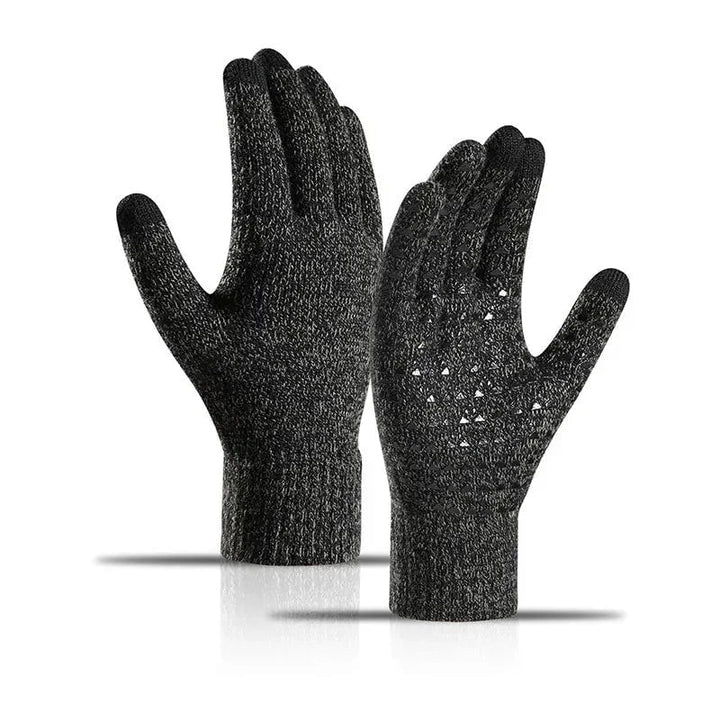 Guanti donna touchscreen, invernali, termici, con palmo in silicone antiscivolo per corsa, ciclismo e sport.