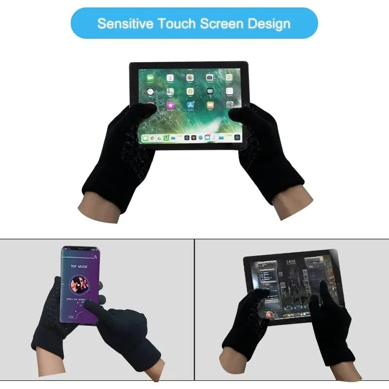 Guanti termici donna touchscreen, ideali per inverno e sport, con aderenza antiscivolo. Accessorio caldo.