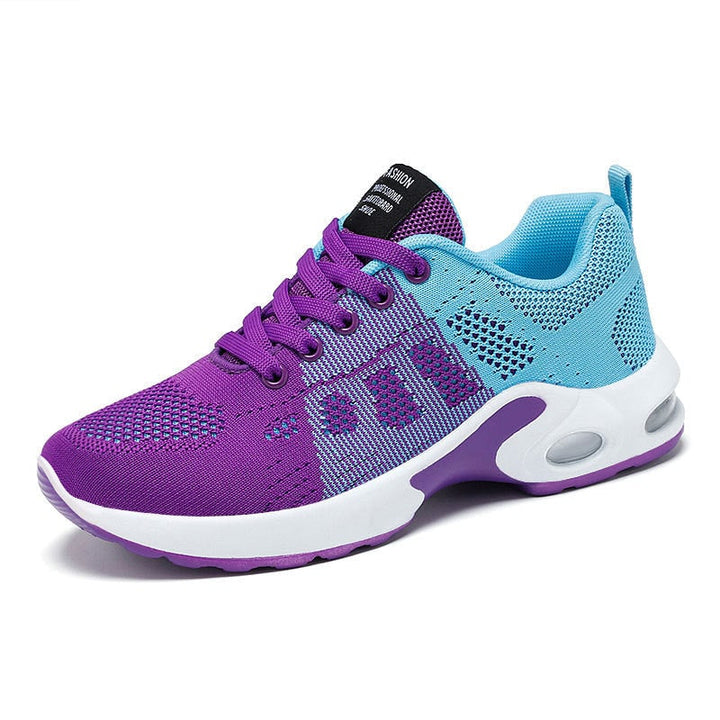Scarpe donna ammortizzate, sneakers da camminata per fitness, traspiranti e confortevoli per ogni attività.