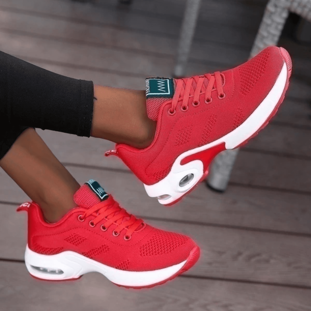 Sneakers donna comode e leggere con Air Cushion, perfette per passeggiate e supporto plantare.