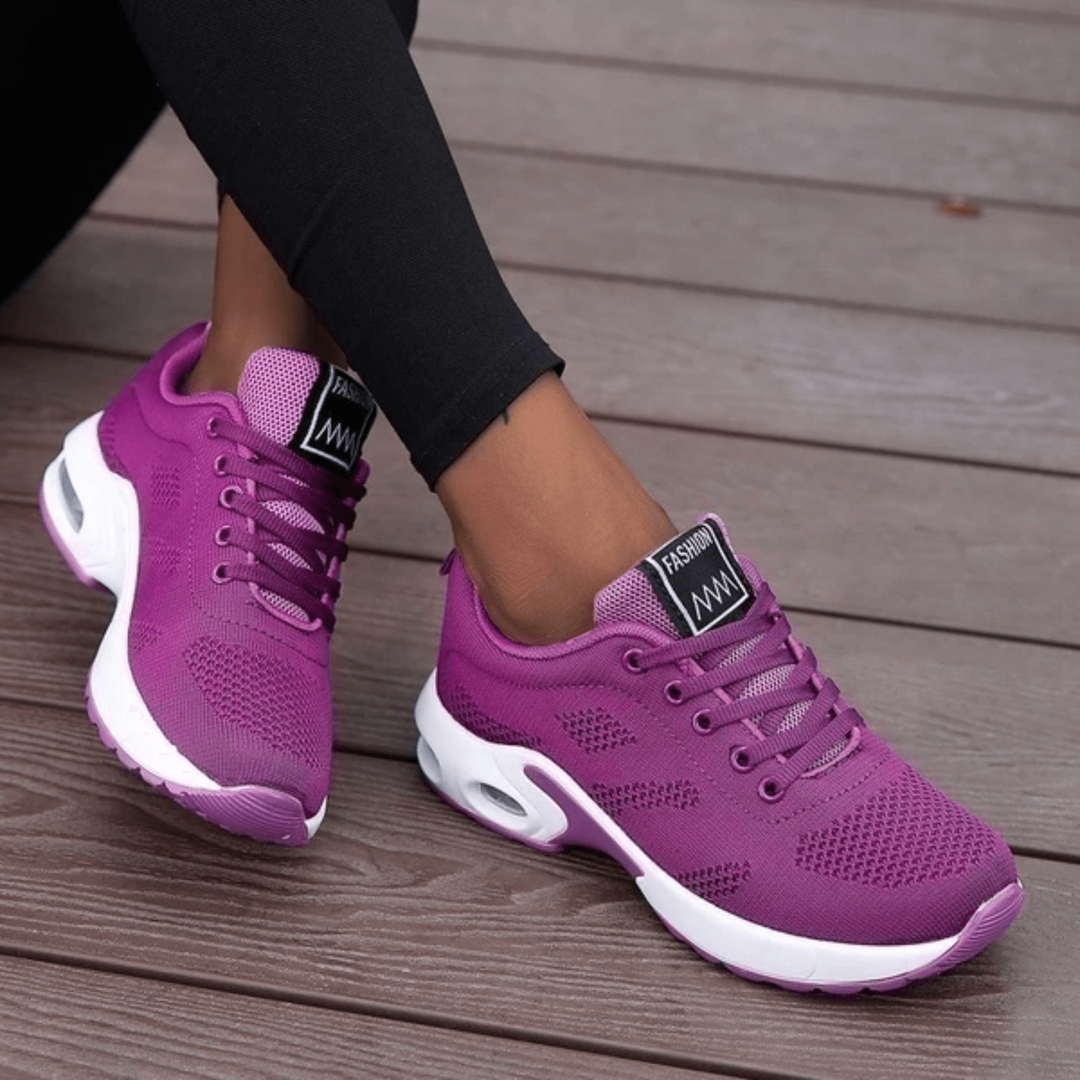 Calzature sportive donna leggere Air Cushion per massimo comfort e ammortizzazione, supporto plantare.