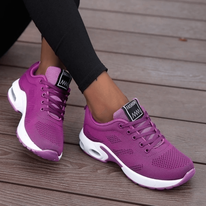 Calzature sportive donna leggere Air Cushion per massimo comfort e ammortizzazione, supporto plantare.