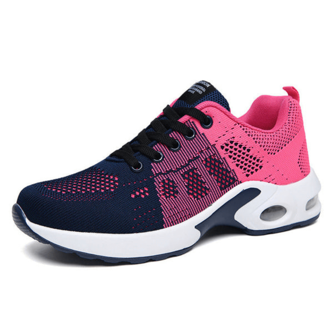 Scarpe casual donna leggere, allacciate, con sistema Air Cushion per comfort duraturo durante il passeggio.
