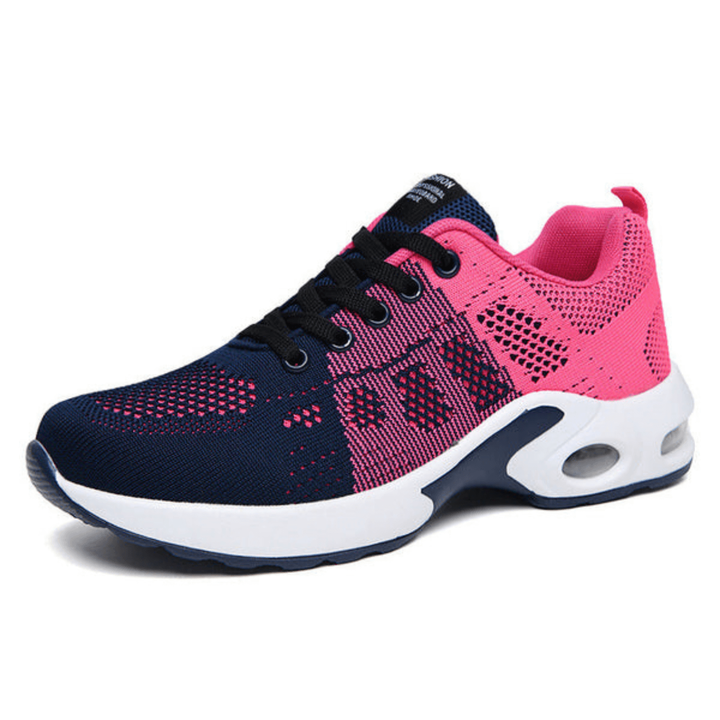 Scarpe casual donna leggere, allacciate, con sistema Air Cushion per comfort duraturo durante il passeggio.