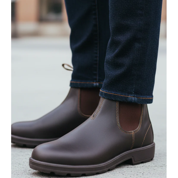 Stivali Chelsea slip-on da donna, neri, con elastici laterali, comodi e antiscivolo per comfort quotidiano.