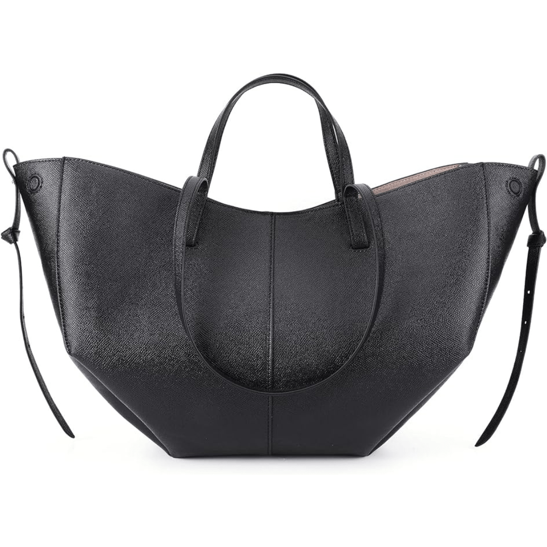 Borsa tote beige strutturata da donna, con tracolla regolabile, perfetta per stile elegante e praticità quotidiana.