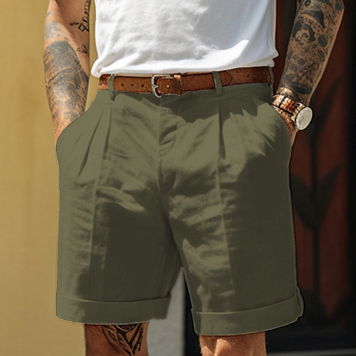 Pantaloncini uomo in lino, freschi e colorati. Moda estiva versatile per un look casual o chic in ogni occasione.