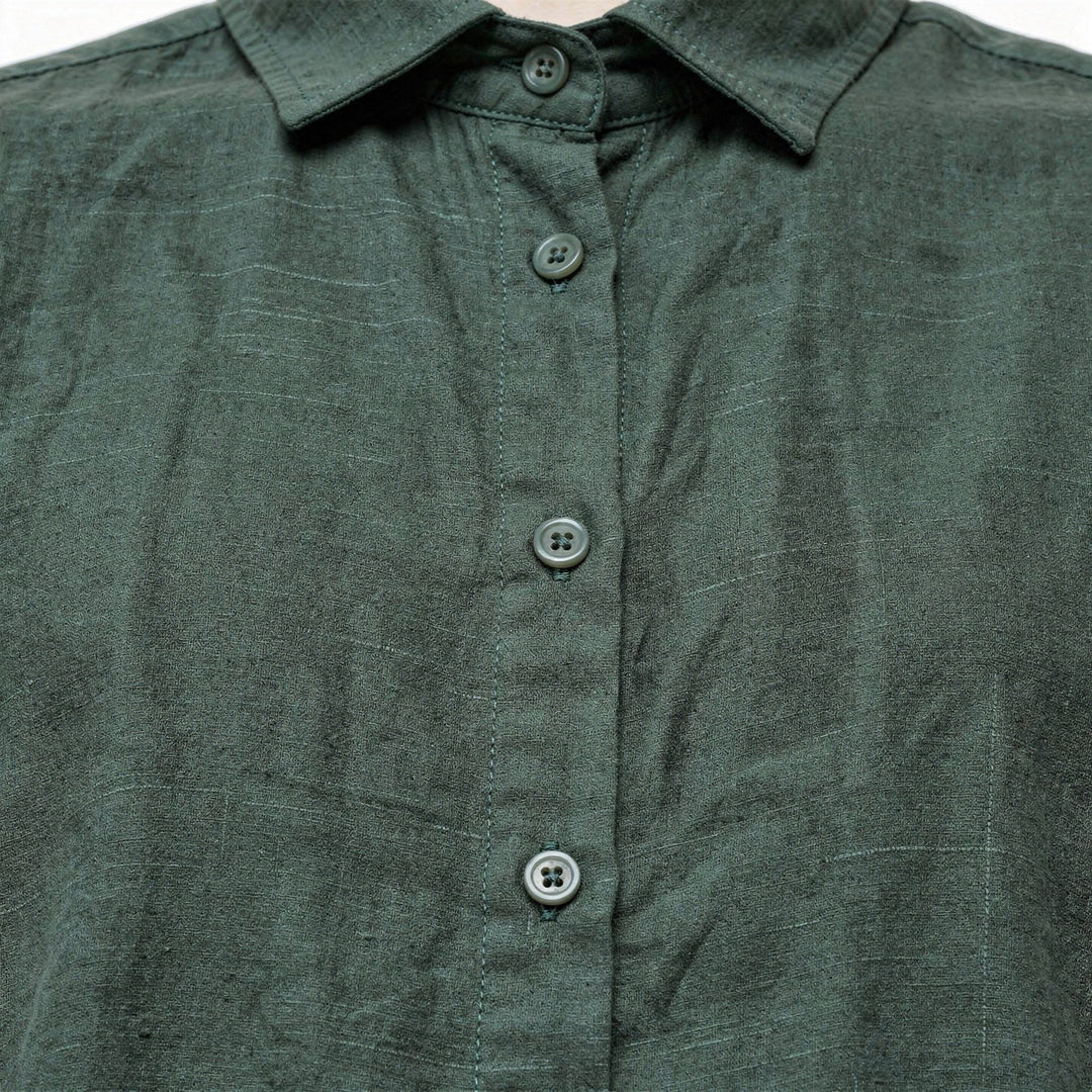 Camicetta oversize donna, maniche lunghe, stile casual elegante, perfetta per ogni occasione.